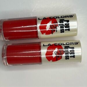 L.A. Colors Pout Super Shine 2 UNITS CLG651 JUICY New Sealed